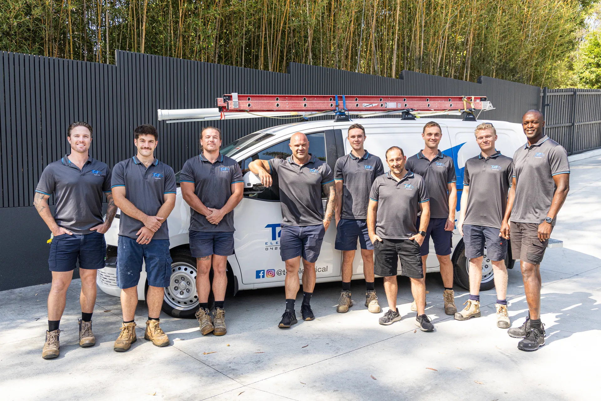 The Air Conditioning Biggera Waters team with a service van